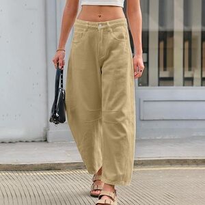 Barrel jeans wide leg mid rise pants women’s size XL 32” waist 24” inseam